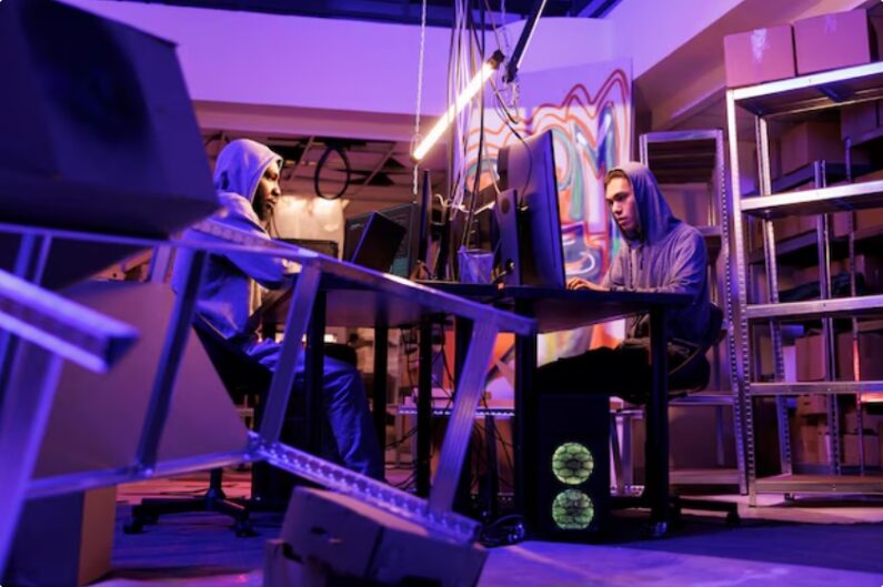 Esports arena during a major tournament