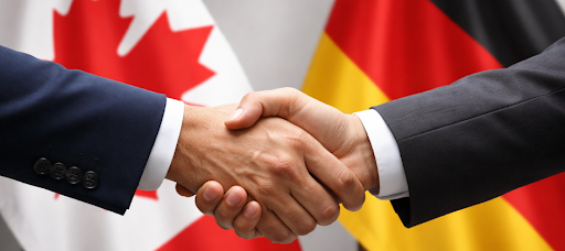 Canada and Germany ministers at the Munich Security Conference